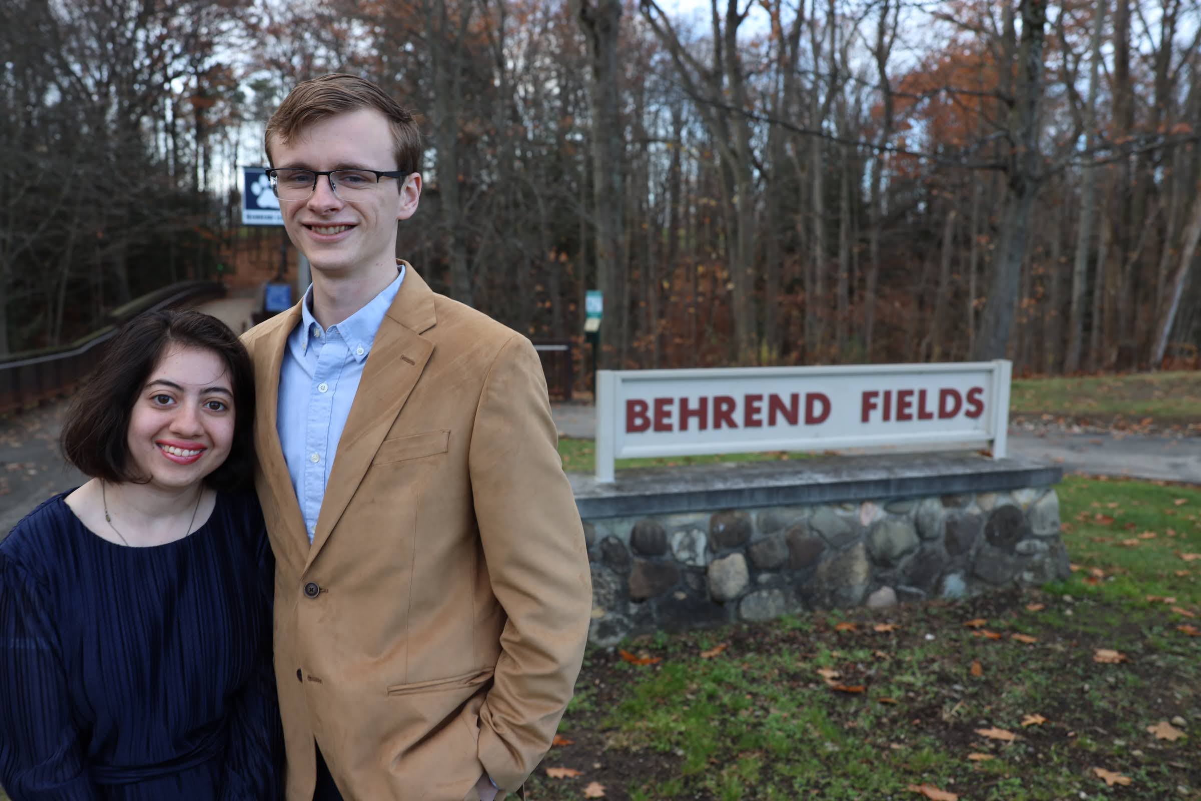 picture Cory took of us walking on the bride at Behrend